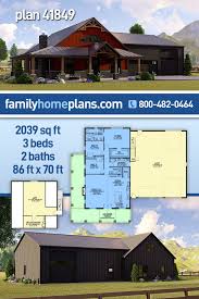 plan 41849 barndominium style house