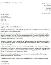 Social Media Executive Cover Letter Example Learnist Org