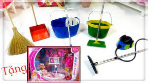 Làm đồ cho búp bê: Tổng hợp đồ dùng lau dọn nhà búp bê/ 7 DIY Miniature  Cleaning Supplies / Ami DIY - YouTube