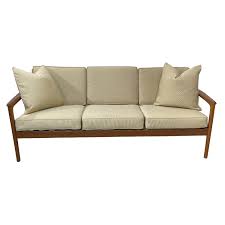 swedish dux three seater teakwood sofa