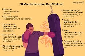 a 20 minute punching bag workout