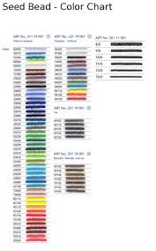 Pony Bead Color Chart Seed Beads Size 8 0 1 Hank Previous