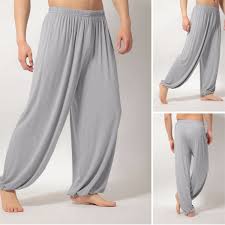 Loose Elastic Waist Yoga Pants Practice Sports Pants Light Weight Men Women Ebay