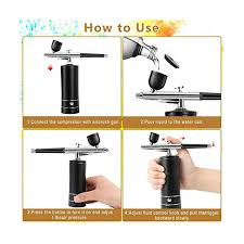airbrush kit rechargeable cordless
