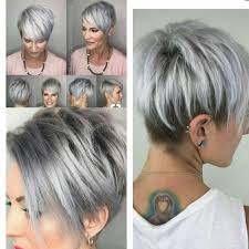 Stick to short and neat grey hairstyles to. Second Silver Hair Short Short Hair Styles Short Hair Styles Pixie