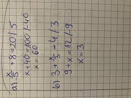 6 Rozwiąż równania wybraną metodą.a) x/5 + 8 = 20b) 3 + x/3 = 4METODAI:x/6  - 3=4 |*6X – 18 = 24X= 24 +18X = - Brainly.pl