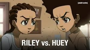 riley vs huey the boondocks