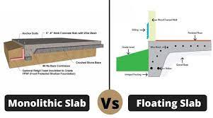 floating slab vs monolithic slab