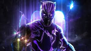 black panther with infinity gauntlet
