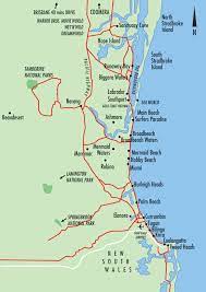 gold coast map queensland australia