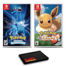 Pokemon Brilliant Diamond and Pokemon: Let's Go, Eevee - Two Pack Game  Bundle For Nintendo Switch - Walmart.com
