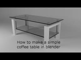Model A Simple Coffee Table In Blender