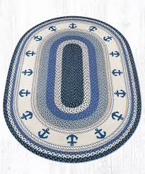 anchor oval braided rug 4 x6 by earth rugs