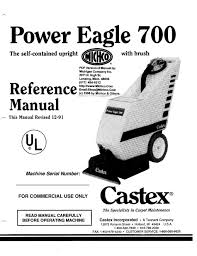 castex power eagle 700 reference manual
