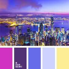 azul oscuro y violeta in color balance