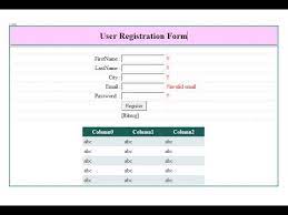 create simple registration form in asp