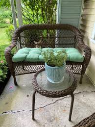 Outdoor Wicker Chair Brown
