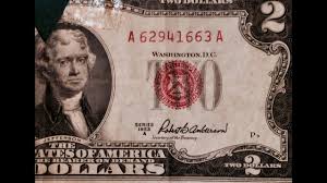 Red Seal Two Dollar Bills 1953 Series A