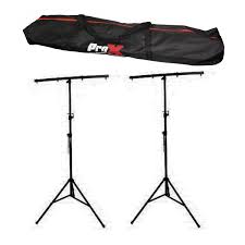 Dj Lighting Stand Package W 2 Stands Square T Bars Carry Case 9ft Height Music Trends Pro Audio Lighting And Production Equipment