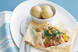 Chicken And Capsicum Parcels gambar png