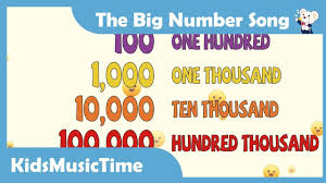 The Big Numbers Song - Learn to count from 1 to 1 trillion in English! -  montessori golden beads - YouTube