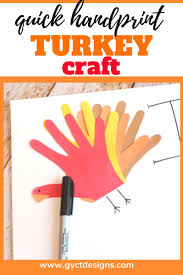 Turkey Handprint Craft And Thankful Chart Sew Simple Home