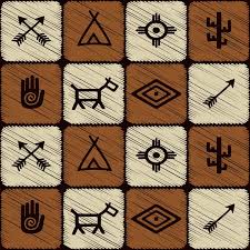 native american symbols vector images