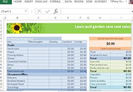 Lawn Garden Expense Template For Excel