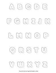 bubble letters alphabet 19 printable