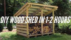To construct the floor of your shed, install deck piers and fasten support beams lengthwise. Diy Wood Shed Plans How To Build A Wood Shed Wood Shed Ideas Youtube