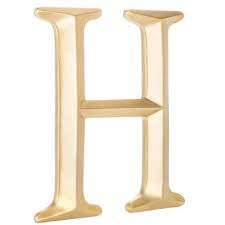 Gold Letter Wall Decor H Hobby