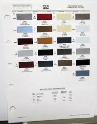 1988 dodge truck color paint chips by