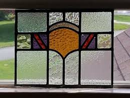 1900 1940 leaded stained glass window