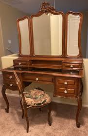 antique french vanity makeup table