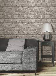 Grey Brick Effect Wallpaper Brick