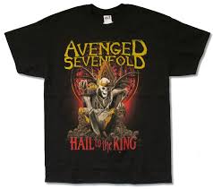 Avenged Sevenfold New Day Rises Tour 2014 Black Shirt New Official A7x Hail King Cartoon T Shirt Men Unisex New Fashion Shop For T Shirts Shop For T
