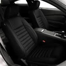 Plain Black Leather Car Seat Cover At