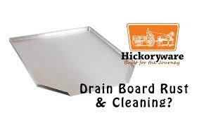 stainless steel drain board cleaning