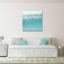 Ocean Waves Photography Teal Sparkly
