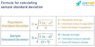 Standard deviation is used to see how closely an individual set of data is to the average of multiple sets of data. Formula To Calculate Sample Standard Deviation Cuemath