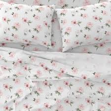 Roses Sheets Lush Fls On White By