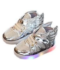 Kidslounge Led Light Silver Wings Shoes Price In India Buy