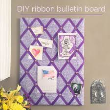 diy ribbon bulletin board easy tutorial