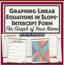The Graph Of Your Name Graphing Linear