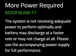 my razer blade is not properly charging