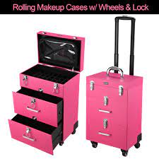 byootique pink rolling makeup case