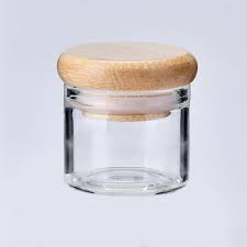 5g clear borosilicate glass jar