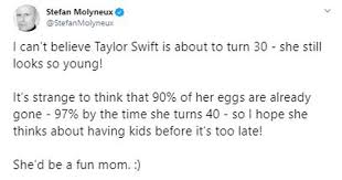 Although he considers himself a libertarian (i.e. Stefan Molyneux Roasted For His Creepy Tweet About Taylor Swift S Eggs Memebase Funny Memes