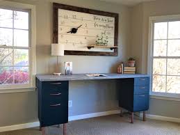 So i decided to purchase a board for the i measured the space between the file cabinets for my board. Ugly Home Office Makeover Part 5 The Diy File Cabinet Desk And How Chip Gaines Hair Inspired Me Beautiful Life Market