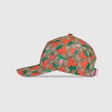 Gg Baseball Hat With Gucci Strawberry